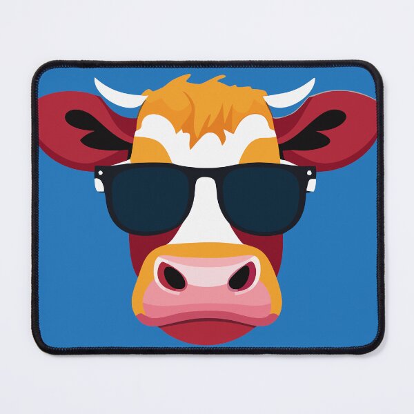 Item preview, Cow with glasses designed and sold by LivelyLoks.