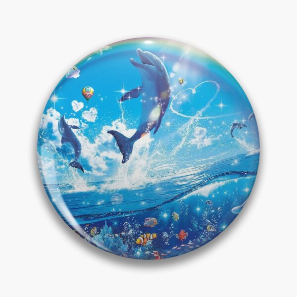 Item preview, Symphony Dolphins Frutiger Aero designed and sold by iwannitonashirt.