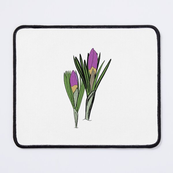 Item preview, Spring Crocus Flower Buds Purple Green Winter Goodbye designed and sold by MomicaOfficial.