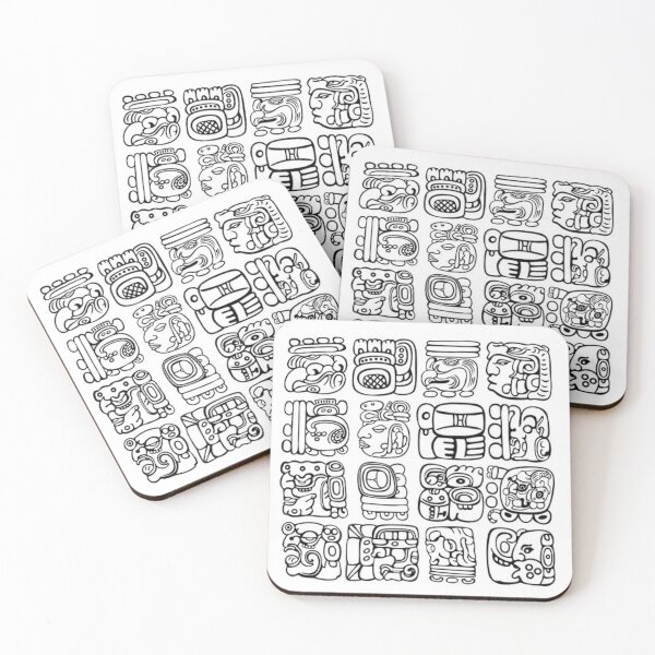 Item preview, Aztec alphabet illustrated in ink. designed and sold by jamiestarr.