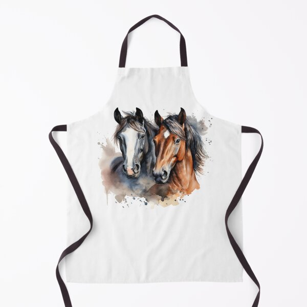 Item preview, Black and Brown Horses designed and sold by TSF LifeStyle Designs.