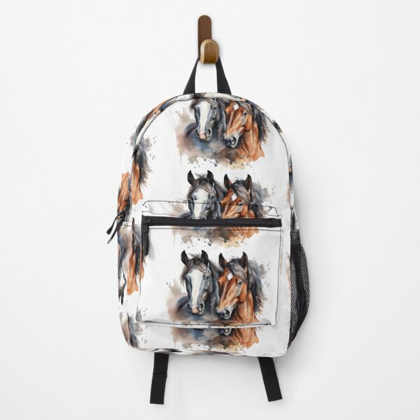 Item preview, Black and Brown Horses designed and sold by TSF LifeStyle Designs.