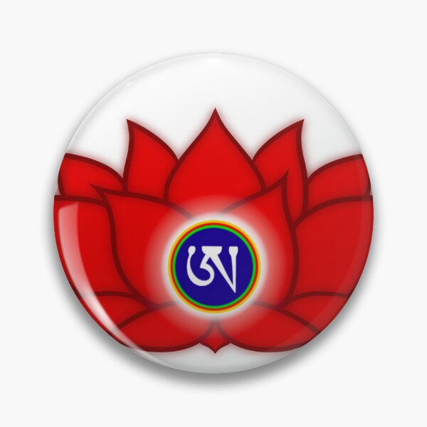 Item preview, Lotus Red, Dzogchen, Ah, Tibetan, Flower, Buddhist, Buddhism, White Background  designed and sold by MayGreenAbgrall.
