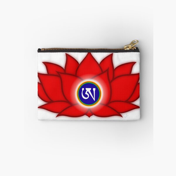Item preview, Lotus Red, Dzogchen, Ah, Tibetan, Flower, Buddhist, Buddhism, White Background  designed and sold by MayGreenAbgrall.