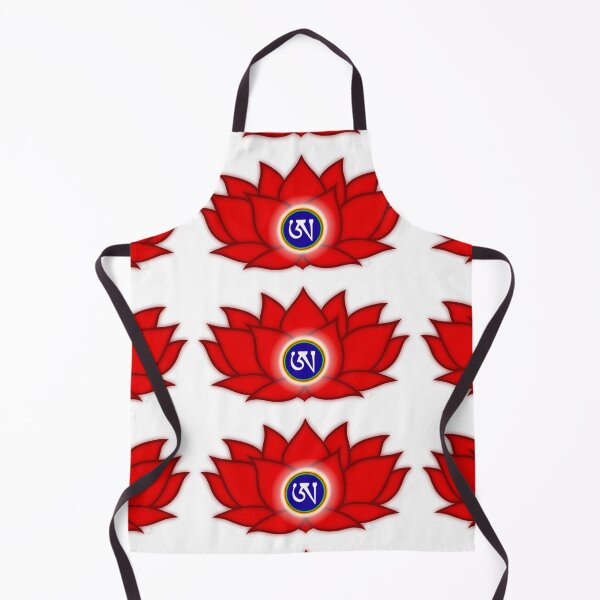 Item preview, Lotus Red, Dzogchen, Ah, Tibetan, Flower, Buddhist, Buddhism, White Background  designed and sold by MayGreenAbgrall.