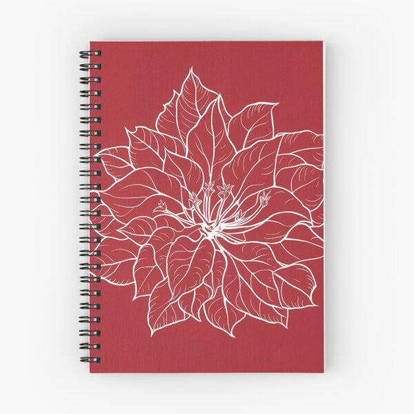 Item preview, "Bougainvillea in White on Red" designed and sold by anahimar1418.