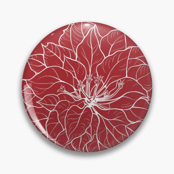 Item preview, "Bougainvillea in White on Red" designed and sold by anahimar1418.