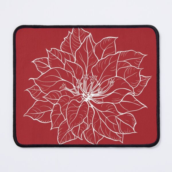 Item preview, "Bougainvillea in White on Red" designed and sold by anahimar1418.