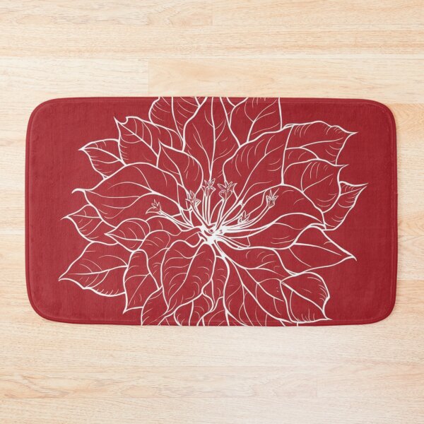 Item preview, "Bougainvillea in White on Red" designed and sold by anahimar1418.