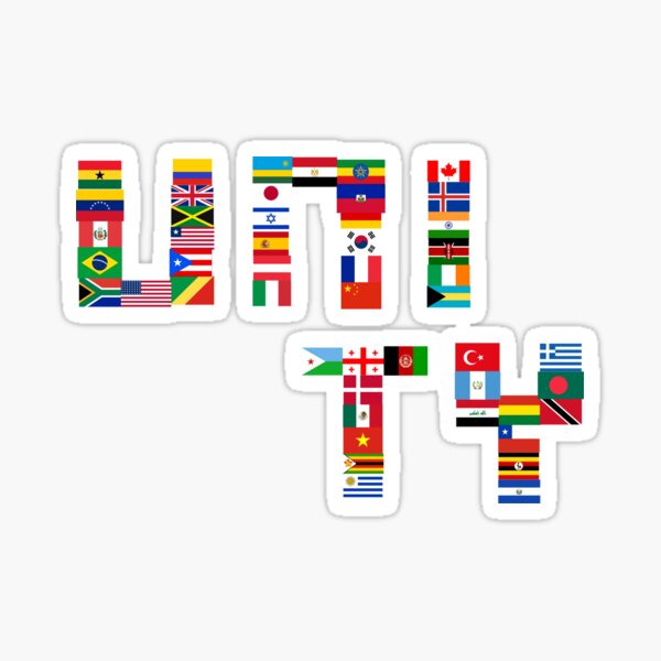 Item preview, UNITY Flag Day Celebration Flags All over the World Shirt  designed and sold by kayjoclothing.