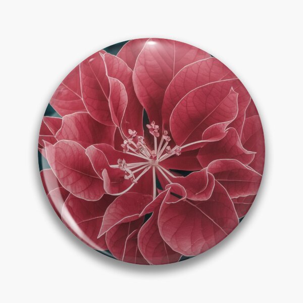 Item preview, "Bougainvillea in White on Red 1" designed and sold by anahimar1418.