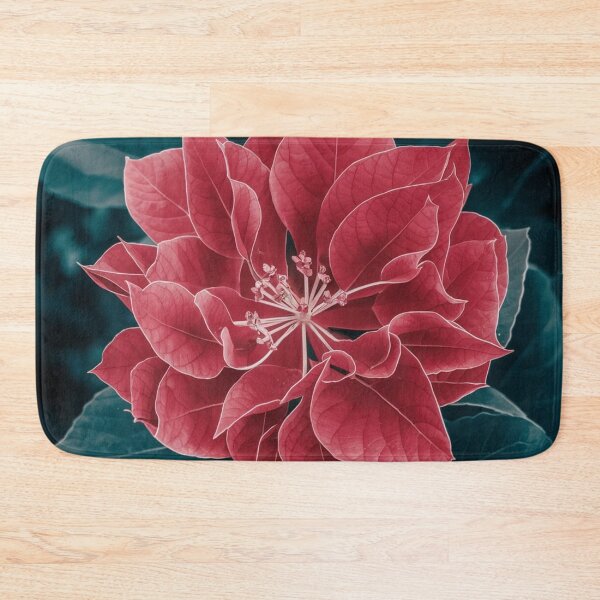 Item preview, "Bougainvillea in White on Red 1" designed and sold by anahimar1418.