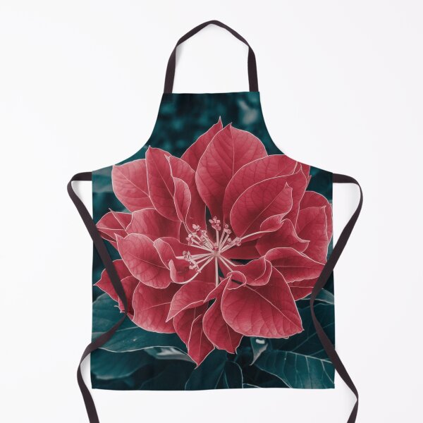 Item preview, "Bougainvillea in White on Red 1" designed and sold by anahimar1418.