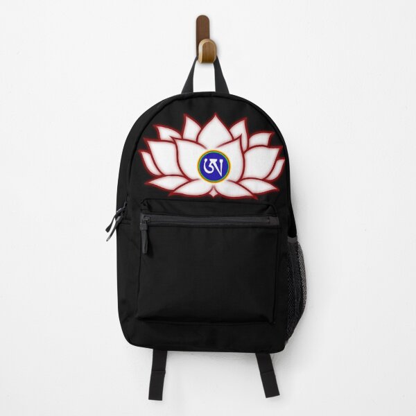 Item preview, Lotus White, Dzogchen, Ah, Tibetan, Flower, Buddhist, Buddhism, Black Background  designed and sold by MayGreenAbgrall.