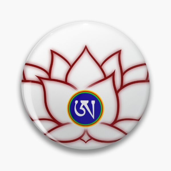 Item preview, Lotus White, Dzogchen, Ah, Tibetan, Flower, Buddhist, Buddhism, White Background  designed and sold by MayGreenAbgrall.