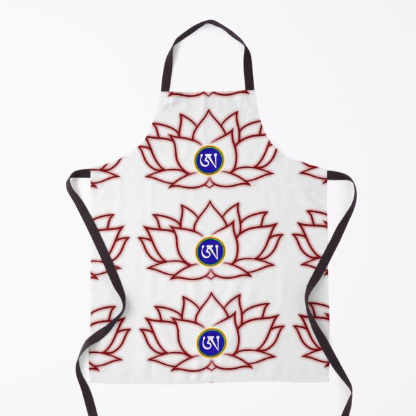 Item preview, Lotus White, Dzogchen, Ah, Tibetan, Flower, Buddhist, Buddhism, White Background  designed and sold by MayGreenAbgrall.