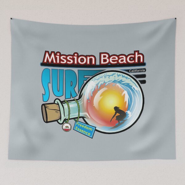 Item preview, Mission Beach San Diego CA surf California freedom essence designed and sold by studioss76.