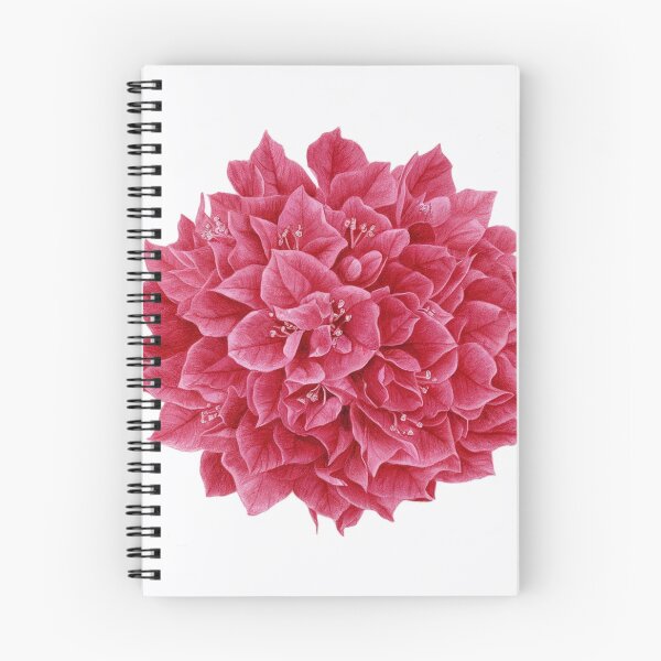 Item preview, "Bougainvillea in White on Red 2" designed and sold by anahimar1418.