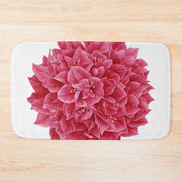 Item preview, "Bougainvillea in White on Red 2" designed and sold by anahimar1418.