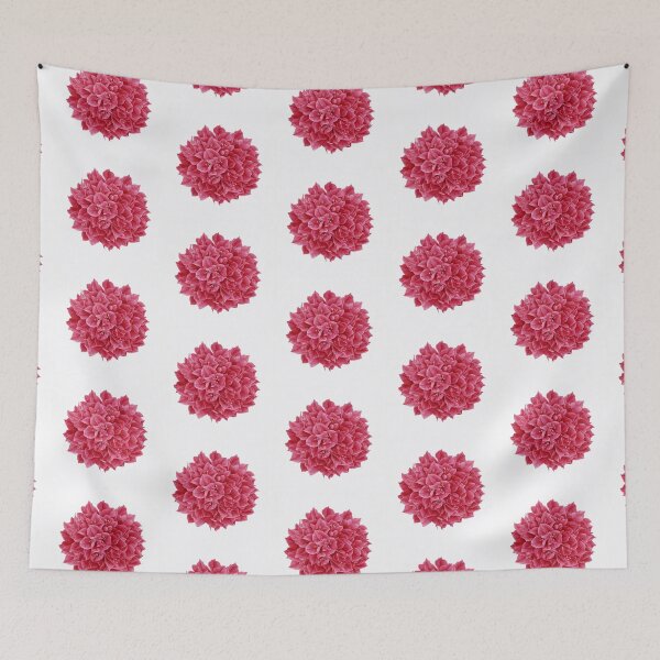 Item preview, "Bougainvillea in White on Red 2" designed and sold by anahimar1418.