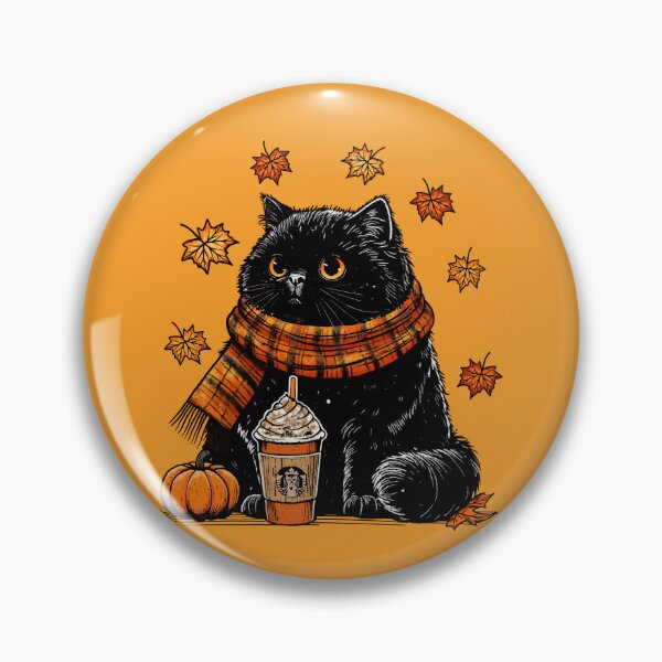 Item preview, Pumpkin Spice Latte Cat designed and sold by KilkennyCat Art.