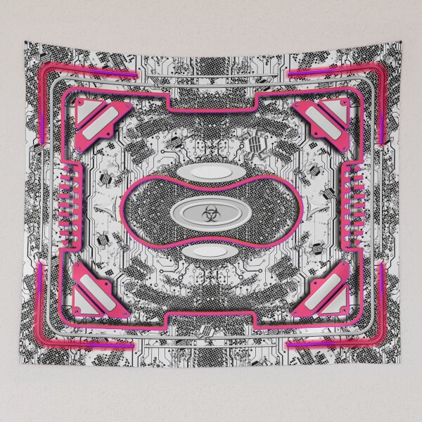 Item preview, conceptual digital illustration firewall interface Reality toxic Cyberpunk style - pink neon designed and sold by JVNS.