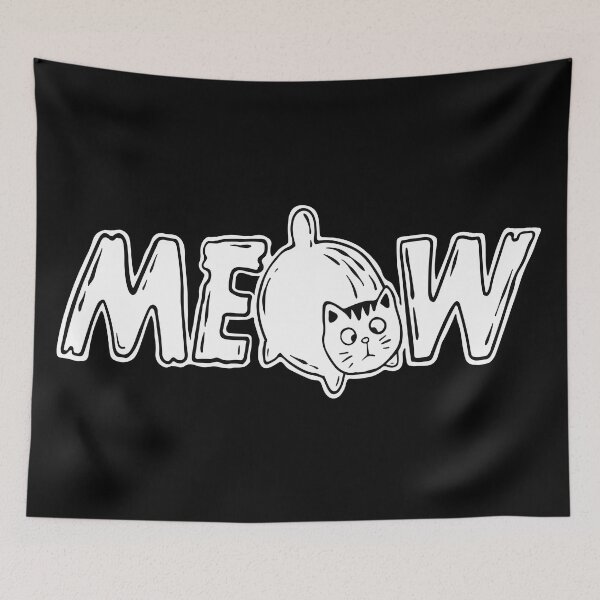 Item preview, MEOW - Fat cat design designed and sold by LoFi-OG.