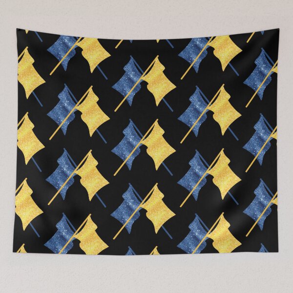 Item preview, Blue and Gold Flags designed and sold by tryinart.
