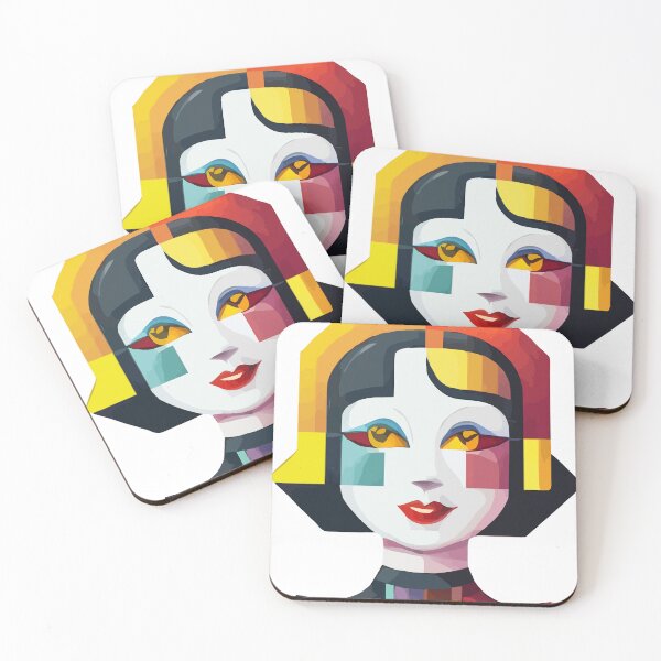 Aperçu de l'œuvre emoji cubiste créée et vendue par Andre Faubert.