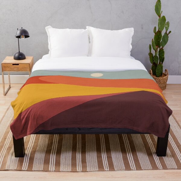 Item preview, Lunar Harmony: Minimalist Geometric Dunes Under a Full Moon designed and sold by CorbinHenry.