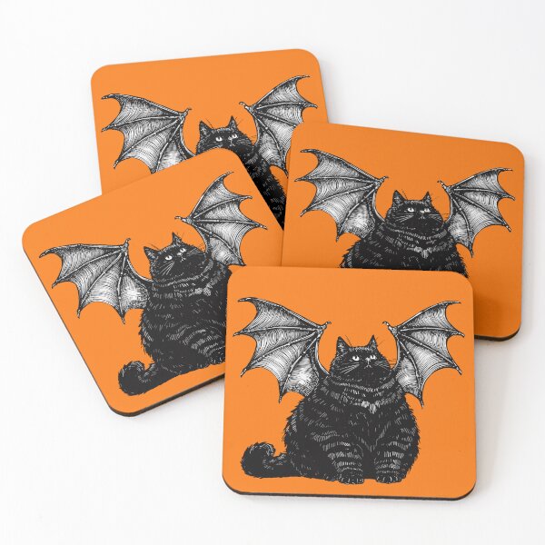 Item preview, Halloween Bat Cat designed and sold by KilkennyCat Art.
