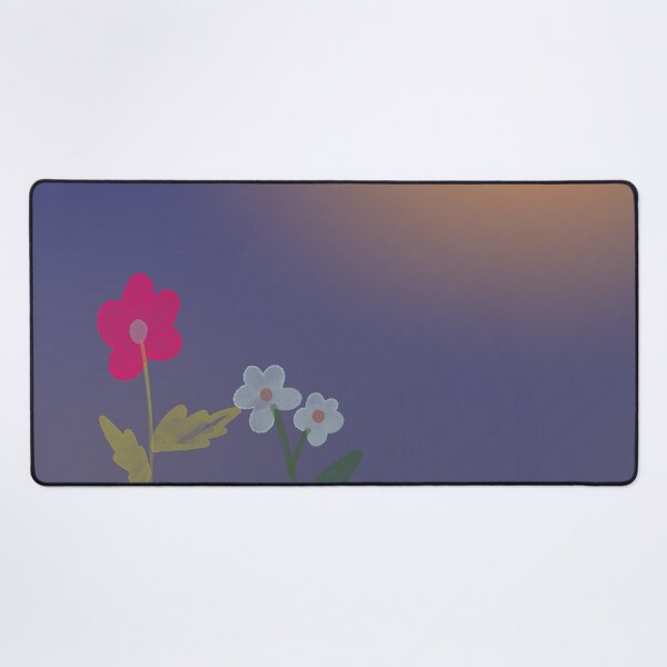 Item preview, Sunrise with simple and colorful flowers designed and sold by AcuarelasCA.