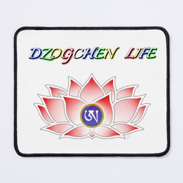 Item preview, Dzogchen Life, Red Lotus, Ah, Tibetan, Flower, Buddhist, Buddhism, White Background designed and sold by MayGreenAbgrall.