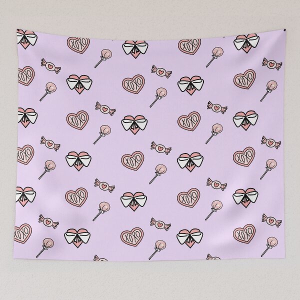 Item preview,  Pink Candy Love Design  Purple Back designed and sold by ClearAndHappy.