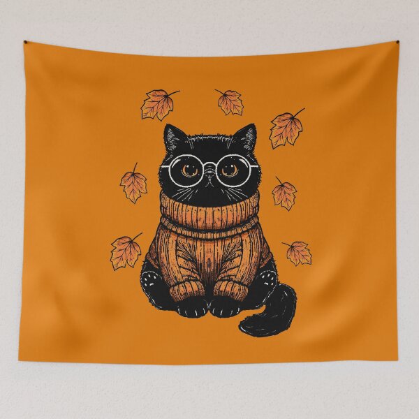 Item preview, Sweater Weather Kitty 12 designed and sold by KilkennyCat Art.