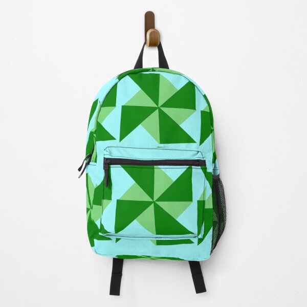 Item preview, Green Pinwheel block pattern. designed and sold by claireseyeview.