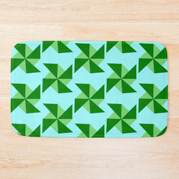 Item preview, Green Pinwheel block pattern. designed and sold by claireseyeview.