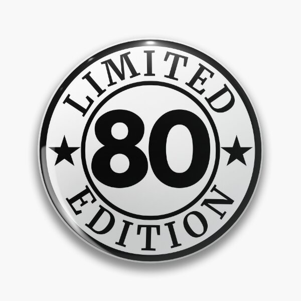 Artikelvorschau, 80 Jahre limitierte Auflage - Alles Gute zum 80. Geburtstag entworfen und verkauft von highflycrafts.