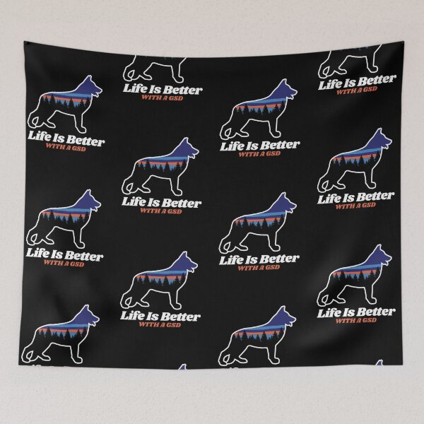 Item preview, Life Is Better With A German Shepherd Hiking Camping Gift designed and sold by Guarddogdrive.