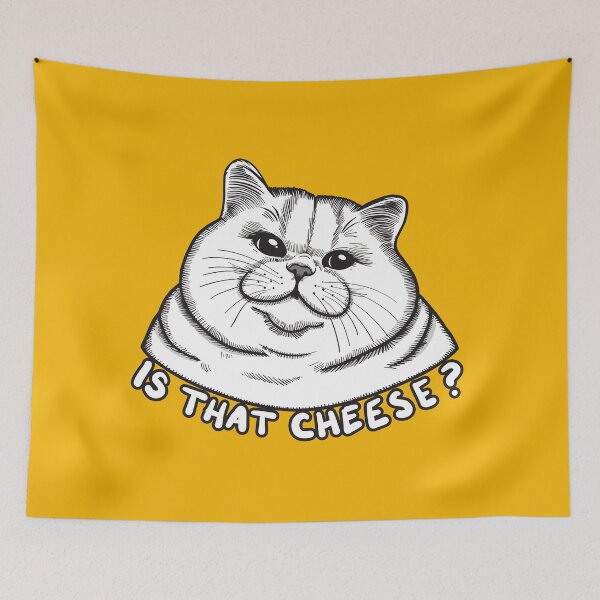 Item preview, Is That Cheese Cat designed and sold by KilkennyCat Art.