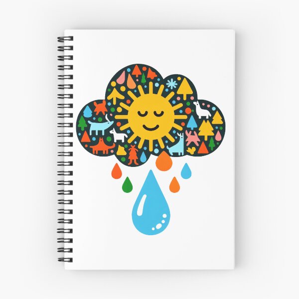 Item preview, Thinking about cute  Animals, Sun and rain  designed and sold by FOLK ART FUSION by heidiannemorris.