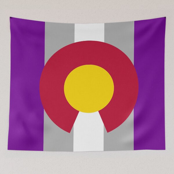 Item preview, Colorado Graysexuality Pride Flag Vertical designed and sold by WokeBespoke.