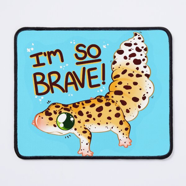 Item preview, I’m so brave! Leopard gecko  designed and sold by squishyenby.