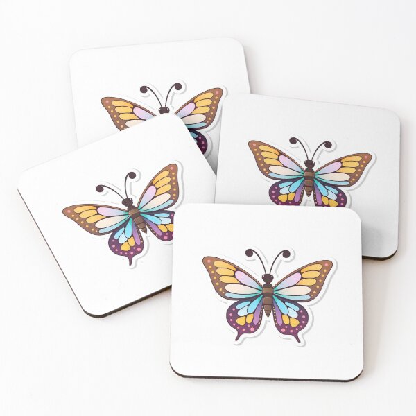 Item preview, Free Vector Cute Butterfly Cartoon Sticker designed and sold by hjian8219.