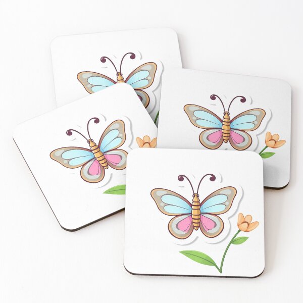 Item preview, Free Vector Cute Butterfly Cartoon Sticker designed and sold by hjian8219.