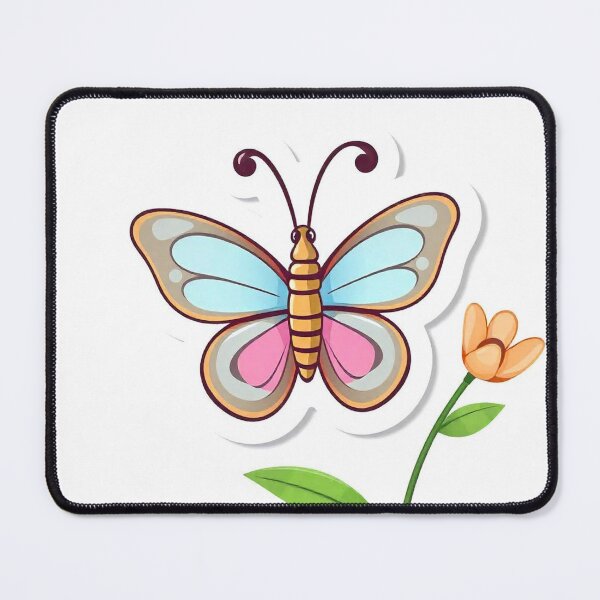 Item preview, Free Vector Cute Butterfly Cartoon Sticker designed and sold by hjian8219.