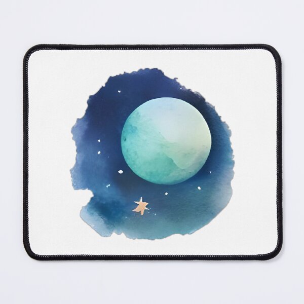 Item preview, Lunar Whispers: Watercolor Nightscape designed and sold by SavvyJuanDesign.