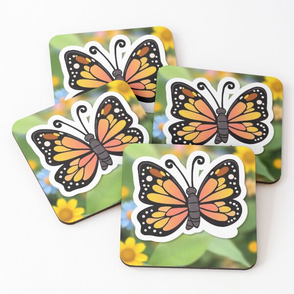 Item preview, Free Vector Cute Butterfly Cartoon Sticker designed and sold by hjian8219.