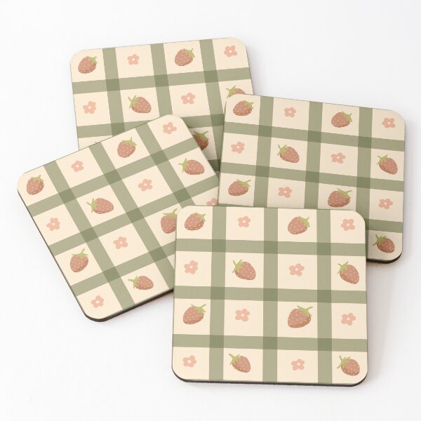 Item preview, Seamless pattern with strawberries designed and sold by pinkyfish1010.