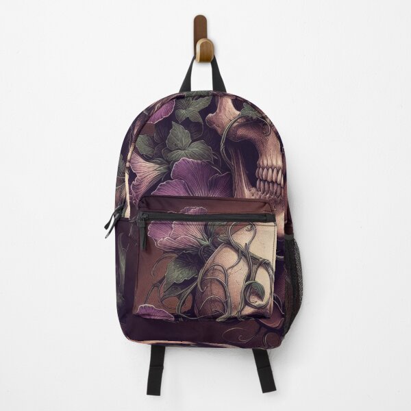 Item preview, violinis't skull wrapped in purple flowers designed and sold by Kate385.